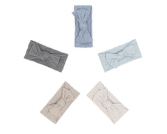 Parker Baby Co headbands five-pack stormy knit for comfy newborn wear