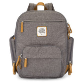 Parker Baby Co diaper backpack with full zip main compartment for quick access during busy days.