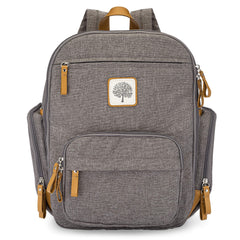 Parker Baby Co diaper backpack with full zip main compartment for quick access during busy days.
