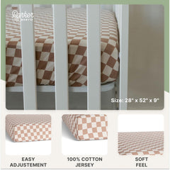 Parker Baby Co fade-resistant crib sheet maintains colors