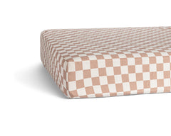 Parker Baby Co soft jersey crib sheet closeup highlighting ultra-soft fabric