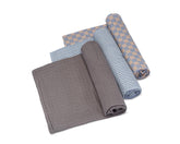 Parker Baby Co. Stormy swaddle blanket pack 1 offers breathable muslin for calm swaddling and comfort.
