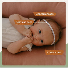 Parker Baby Co. Wildflower headbands adjustable stretch fits growing babies.