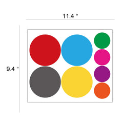 PARLAIM colorful circles decorate the living room for quick style upgrades