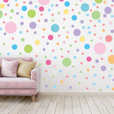 Partygarden colored polka dots pack-collection for quick playful room updates.