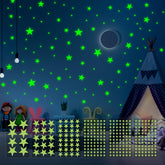 PartyGarden glow stars 6-sheets pack creates bedtime ambient glow for kids' room.