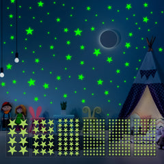 PartyGarden glow stars 6-sheets pack creates bedtime ambient glow for kids' room.
