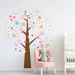 Partygarden playroom dots peel and stick for easy DIY decorating.