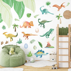 PartyGarden velociraptor dino sticker creates dynamic wall decor for imaginative play
