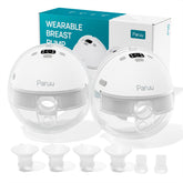Paruu P16 wearable breast pump in use for hands-free pumping during daily activities.