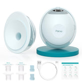 Paruu P20 wearable design image shows discreet, hands-free pumping on the go.