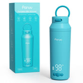 Paruu portable bottle warmer front view, compact travel-friendly design for quick mid-night feeds.