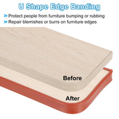 PATIKIL U-shape edge banding on cabinet edge highlights waterproof, wear-resistant performance