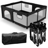 Patywaga foldable playpen setup enables quick, safe baby playtime anywhere.