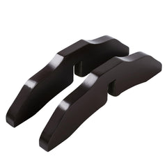 PAWLAND Support Feet Espresso top view highlights compact design for tight spaces.