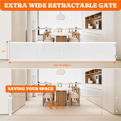 Pawtners 41-inch tall gate prevents pets from jumping over.