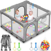 Pawtners foldable playpen setup inside room for safe, contained playtime.