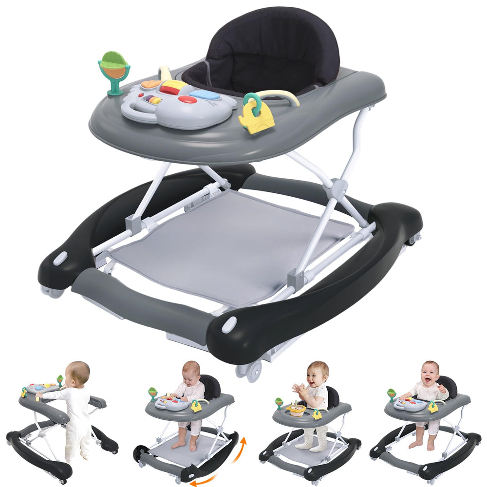 Pawtong foldable-baby-5in1-activity-walker shows versatile modes for growing babies.