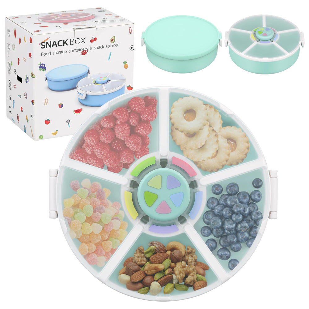Pawtong snack rotator container five compartments for organized snacks on the go