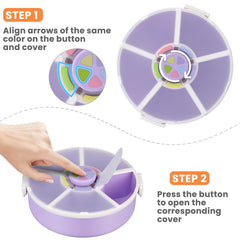 Pawtong Snack Rotator five-compartment layout helps kids try varied snacks.
