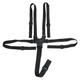 PCTC universal 5-point harness belt on dining chair setup for secure seating.