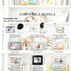 PDEEY micro USB charger for VAVA baby monitor ensures reliable charging