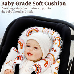 Pea Pod 3D soft Minky cushion for newborn comfort.