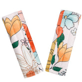 Pea Pod baby car seat strap cover with flowers pack for stylish comfort on the go.