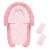 Pea Pod baby head support helps gentle neck alignment during car rides.
