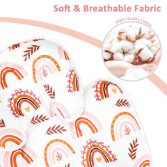Pea Pod breathable Minky dot fabric keeps baby cool during long rides