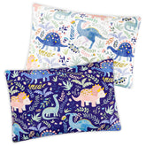 Pea Pod Dino Adventure pillowcase offers cozy, breathable sleep for kids.