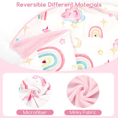 Pea Pod newborn lounger cover unicorn reversible side displays seasonal warmth and breathability