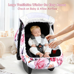 Pea Pod winter car seat cover fleece bubble lining: plush warmth on chilly rides