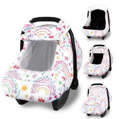 Pea Pod winter car seat cover sunshade protects baby and preserves nap time