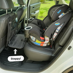 Peace of Mind Steppy footrest in use with 60-lb capacity during drive