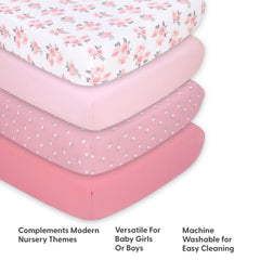 The Peanutshell universal-fit crib sheet fits 52x28 mattresses securely without slipping.