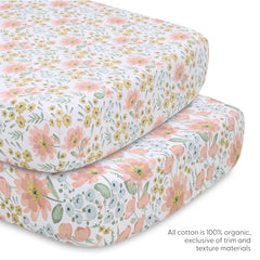 The Peanutshell Wildflower cozy comforter offers soft warmth and breathable cotton.