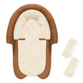 Pea Pod baby head and body support providing snug alignment for newborn rides.