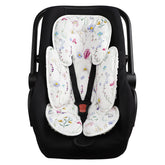 Pea Pod infant car seat pad Wildflower headrest for added newborn comfort