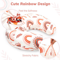 Pea Pod nursing pillow cover snug-fit design on Boppy pillows keeps feeding secure