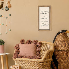 Pechpell nursery decor sign offers versatile display for baby, child, or teen spaces.