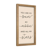 Pechpell You Are My Sun Moon and Stars wall art brightens nursery with a cozy focal point.
