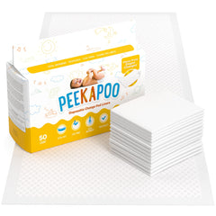 Peekapoo changing pad liner with soft top layer for gentle skin comfort.