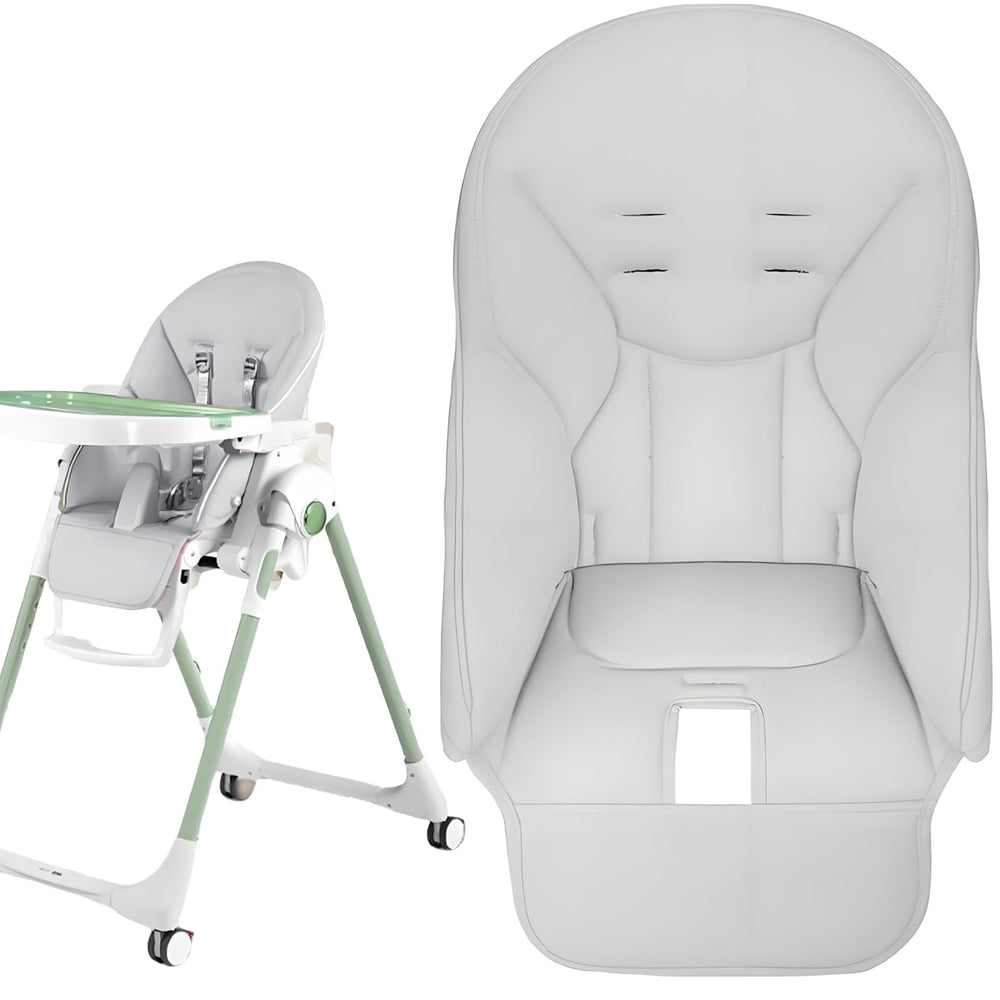 Peg Perego Siesta high chair cover gray with spill protection and easy cleaning.