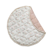 Pehr Baby Play Mat Flower Patch top view with soft quilted cotton exterior