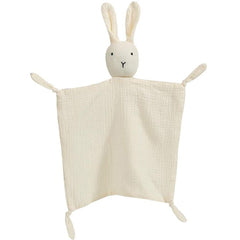 PEIPEIWU Organic Cotton Muslin Lovey close-up shows soft, breathable fabric for baby comfort