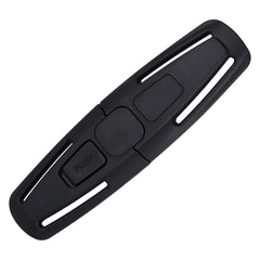 Peixiong black universal chest harness clip closeup showing sturdy nylon-ABS construction for secure fit.