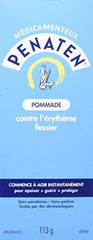 Penaten baby application on diaper area demonstrates easy, soothing barrier during changes.