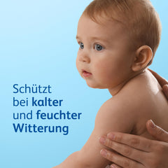 Penaten Wind & Weather Cream application on baby's skin for daily protection.