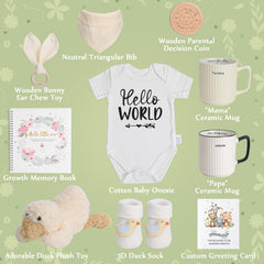 Pengtai New Parents Gift Set custom onesie showcases thoughtful keepsake clothing for baby milestones